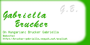 gabriella brucker business card